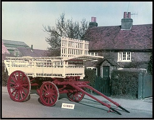 A wagon built for the Thompson Brothers of Garson Farm, Esher.  