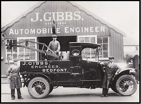 Gibbs motor vehicle workshop  1930's.